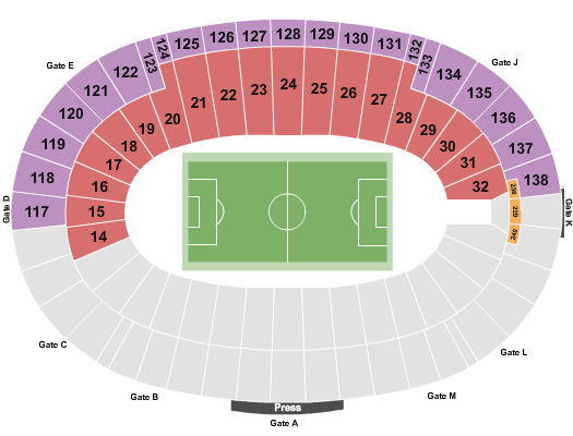 Cotton Bowl Stadium Seating Chart: Soccer 3