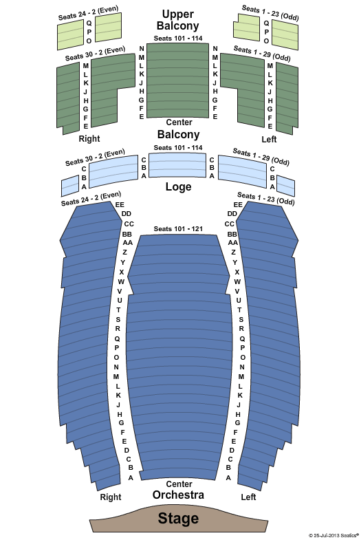 Count Basie Virtual Seating Chart