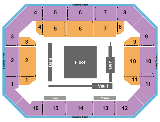 Covelli Center - Columbus Seating Chart: Gymnastics 2
