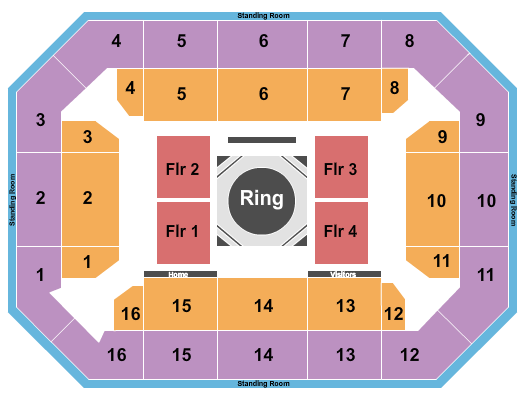 Covelli Center - Columbus Seating Chart: Wrestling 2