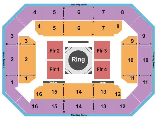 Covelli Center - Columbus Seating Chart: Wrestling 2