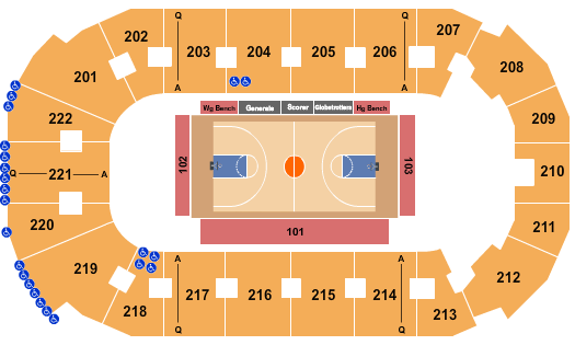 Covelli Centre - Youngstown Seating Chart: Basketball