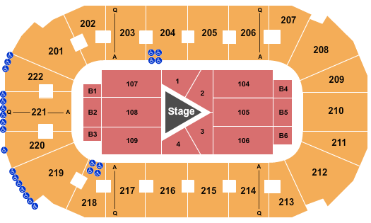 Covelli Centre - Youngstown Seating Chart: Center Stage