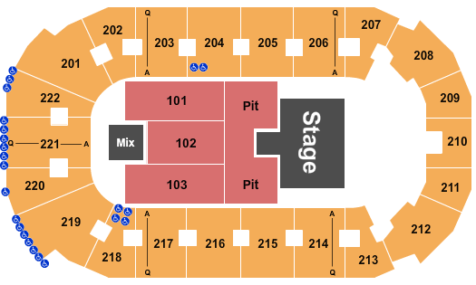 Covelli Centre - Youngstown Seating Chart: Dylan Scott