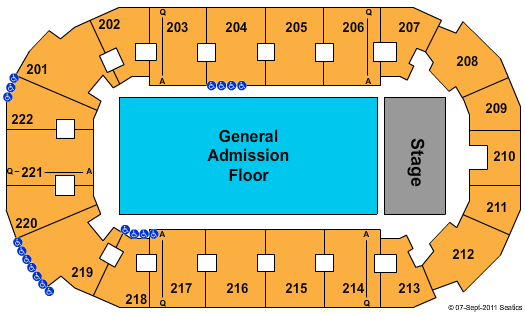 Covelli Centre Seating Chart