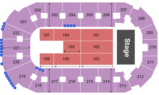 Covelli Centre - Youngstown Map