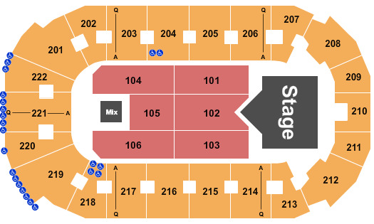 Covelli Centre - Youngstown Seating Chart: Rascal Flatts 1