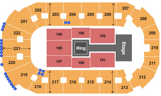 Covelli Centre - Youngstown Seating Chart: WWE2