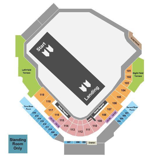 Covenant Health Park Seating Chart: Nitro Circus