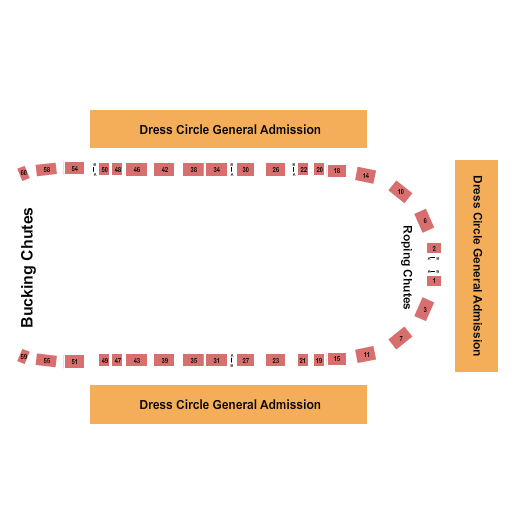 Cow Palace Seating Chart: Extreme Broncs