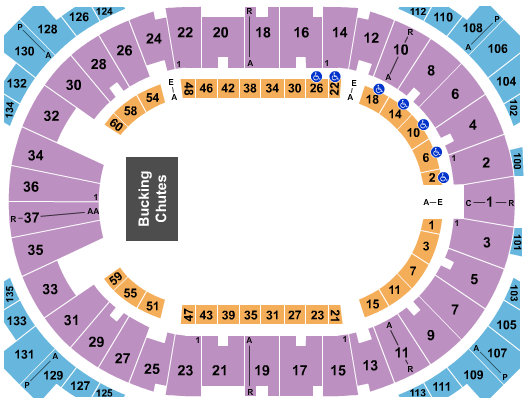 Cow Palace Seating Chart: Grand National Rodeo