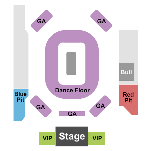 Cowboys Red River - Houston Seating Chart: Endstage