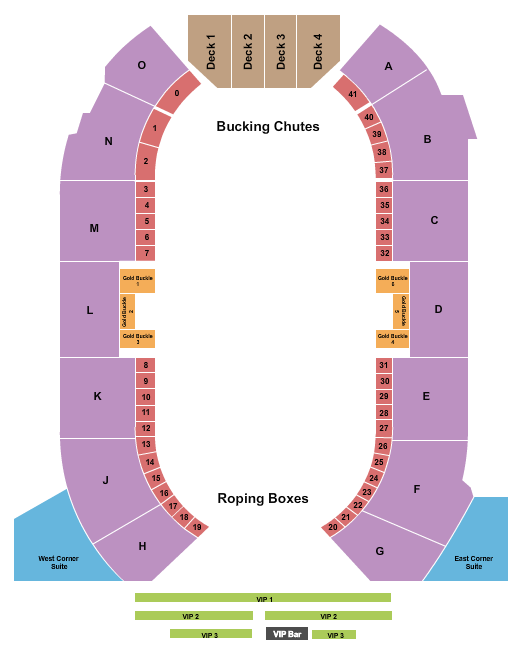 Cowtown Coliseum Seating Chart: Rodeo 4