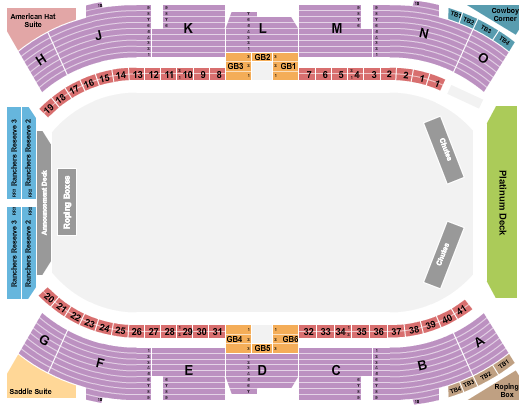 Cowtown Coliseum Seating Chart: Rodeo 5 RW