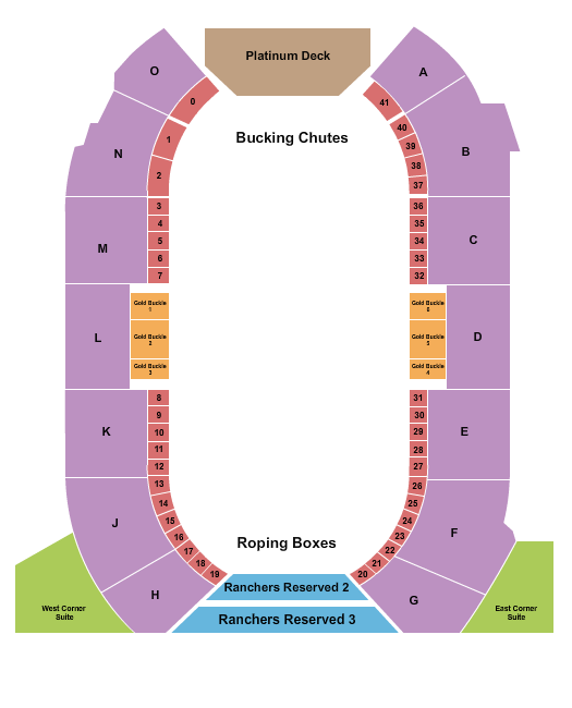 Cowtown Coliseum Seating Chart: Rodeo 5