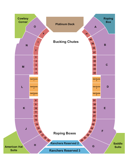 Cowtown Coliseum Seating Chart: Rodeo 5