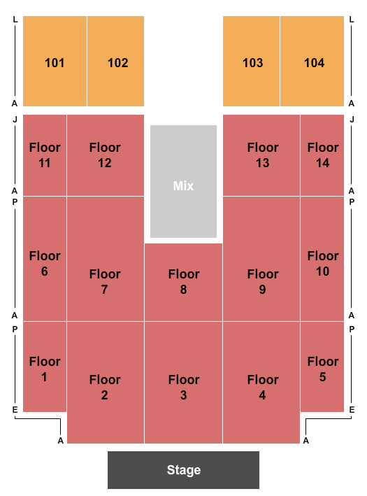 Cox Business Center - Ballroom Map