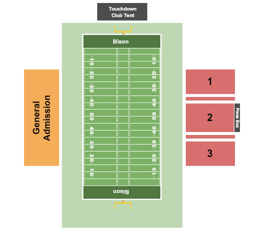 Crain Family Stadium Seating Chart: Football