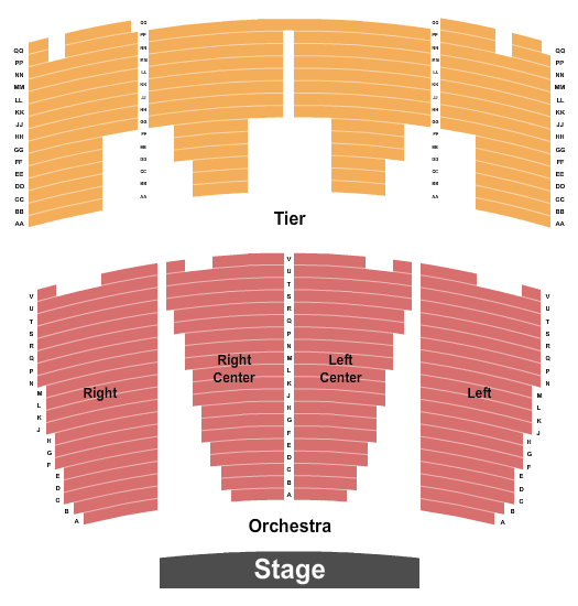 Cramton Auditorium Seating Chart: Endstage