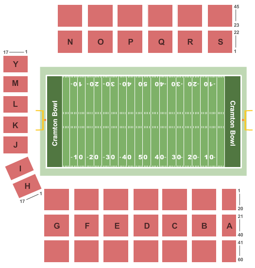Cramton Bowl Seating Chart
