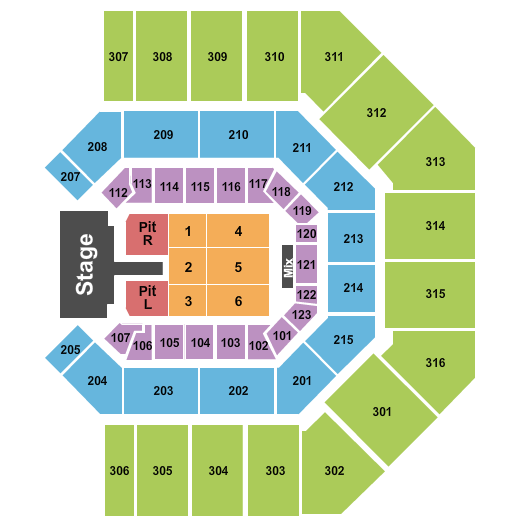 Credit One Stadium Seating Chart: Luke Bryan