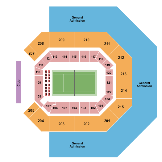 Credit One Stadium Seating Chart: Tennis 3