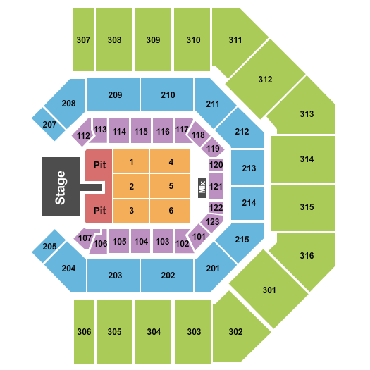 Credit One Stadium Seating Chart: Thomas Rhett