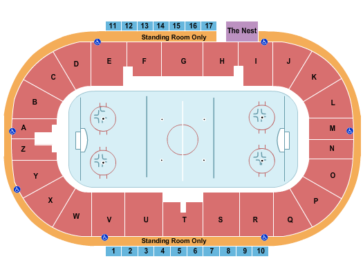 Credit Union Place - PEI Seating Chart: Hockey