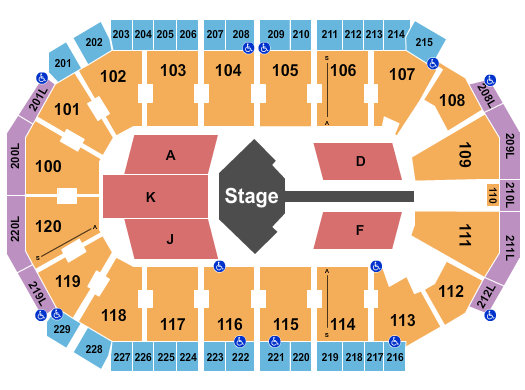 Credit Union of Texas Event Center Seating Chart: LOL