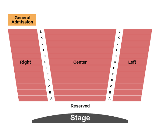Creekside Theatre Seating Chart: Endstage