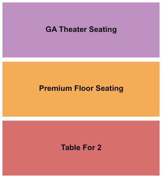 Crescent Theater - Mobile Seating Chart: GA/Table/Premium