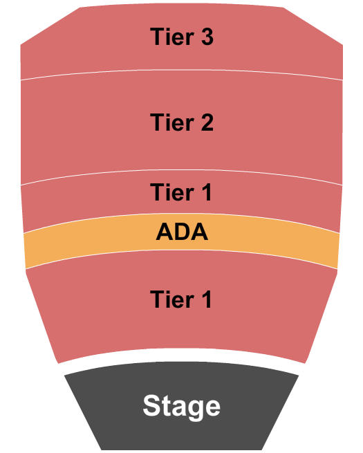 Crest Theatre - Sacramento Seating Chart: GA Tiered