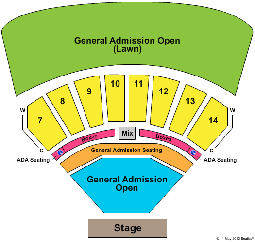 Cricket Wireless Amphitheater Seating Chart