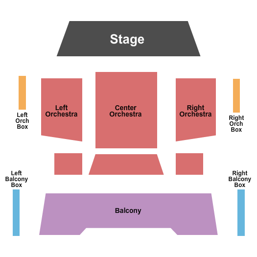 Crickets Theater At the Buddy Holly Hall Seating Chart: End Stage