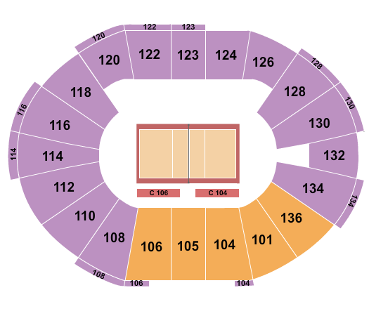 Crisler Center Seating Chart: Volleyball