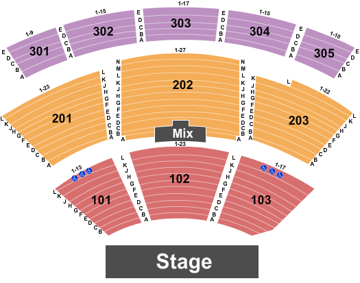 Criss Angel Theater at Planet Hollywood Resort & Casino Seating Chart