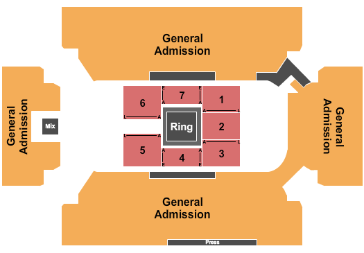 Cross Insurance Arena Seating Chart: Boxing