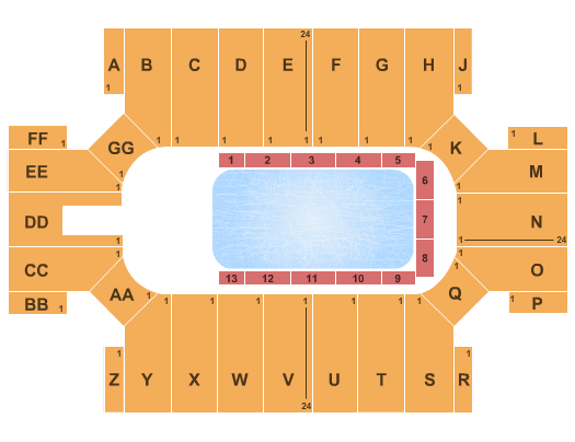 Huntington Center Seating Chart Disney On Ice