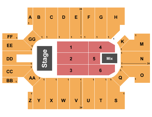 Cross Insurance Arena Seating Chart: Endstage 3