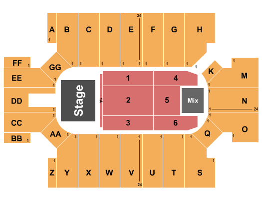 Cross Insurance Arena Seating Chart: Endstage 4