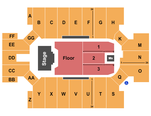 Cross Insurance Arena Seating Chart: Endstage GA Floor