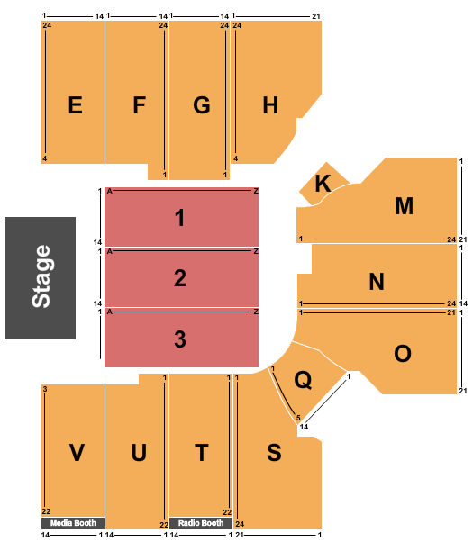 Cross Insurance Arena Seating Chart: Half House 3