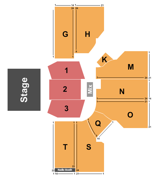 Cross Insurance Arena Seating Chart: Half House 6