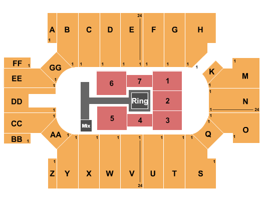 Cross Insurance Arena Seating Chart: WWE