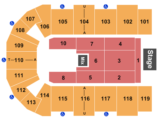 Cross Insurance Center Seating Chart: Endstage 5