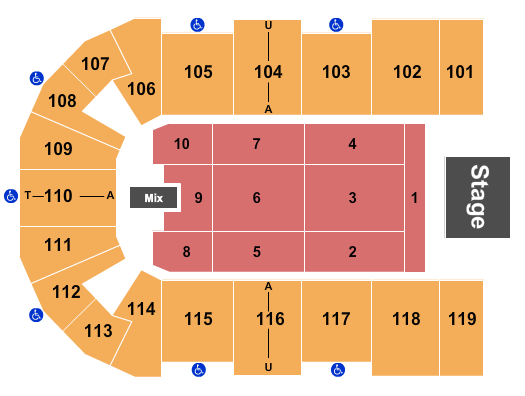 Cross Insurance Center Seating Chart: Endstage 6