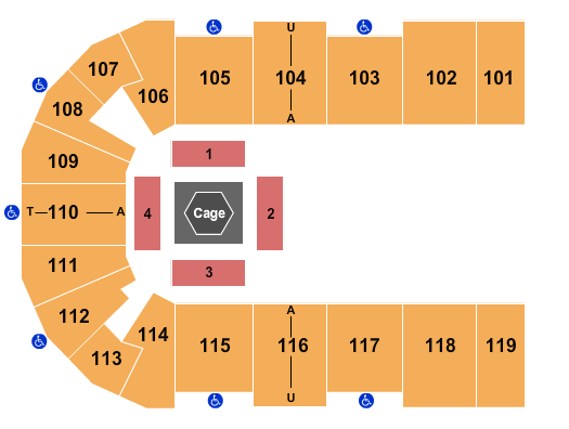 Cross Insurance Center Seating Chart: MMA