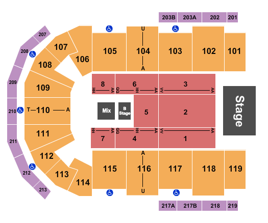 Cross Insurance Center Seating Chart: Sugarland