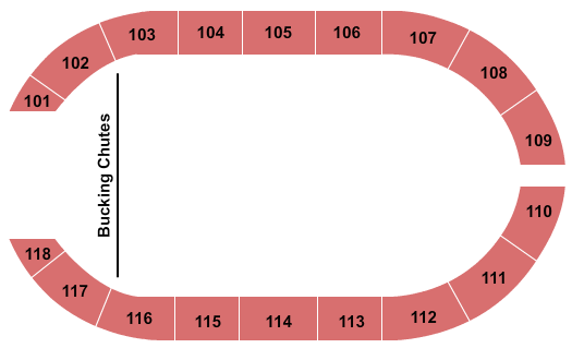 Crossroads Arena Seating Chart: Rodeo