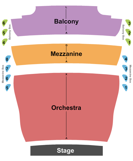 Crouse Hinds Theater - Mulroy Civic Center At Oncenter Seating Chart: Endstage 2